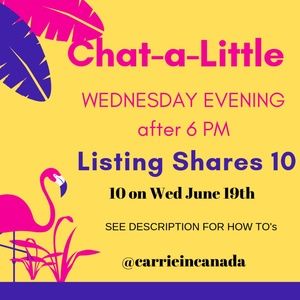 WEDNESDAY EVENING Chat-a-little Share Party